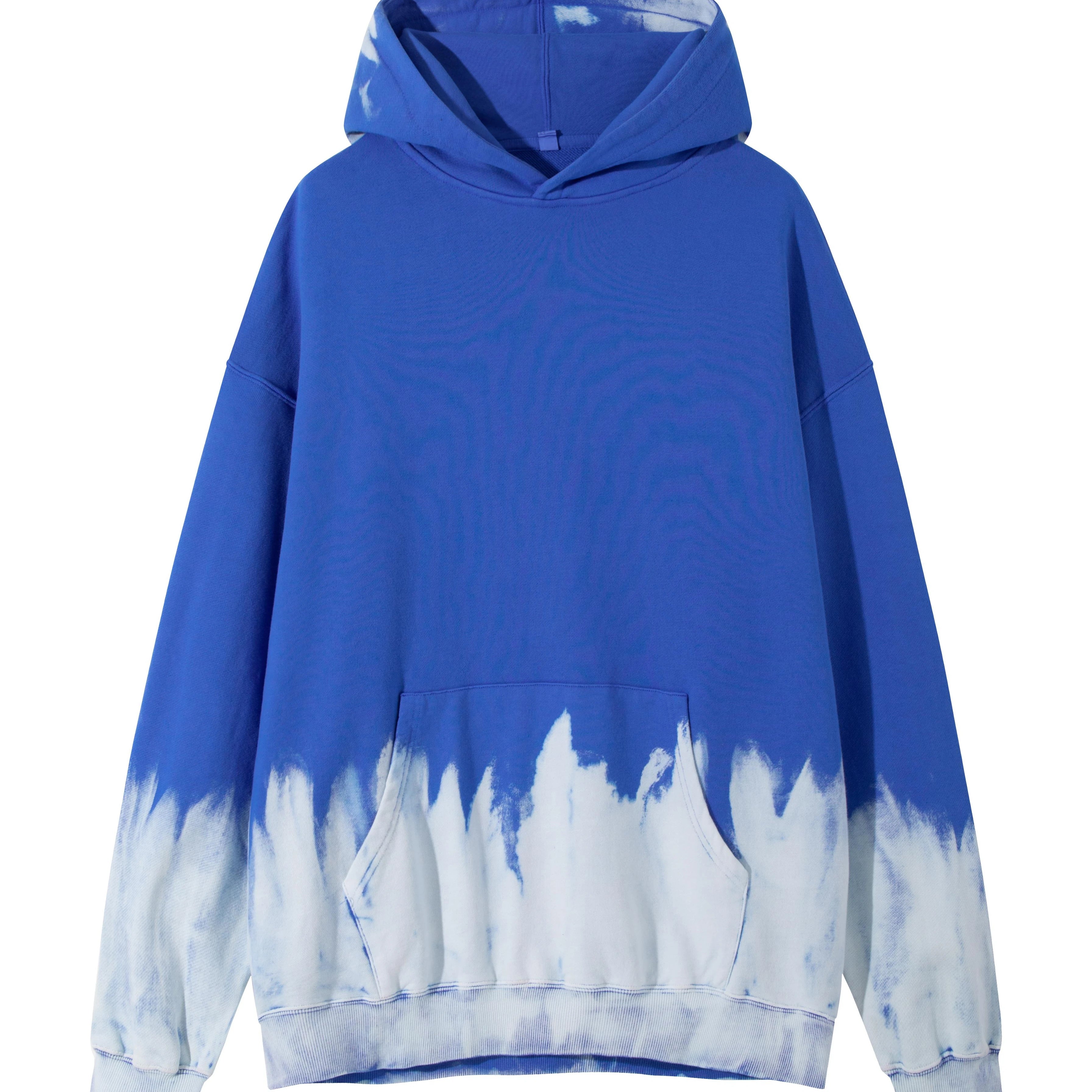 Vintage Faded Washed Tie Dye Oversized French Terry Hoodies for Men Manufacturer Custom Streetwear 420 Gsm 100% Cotton