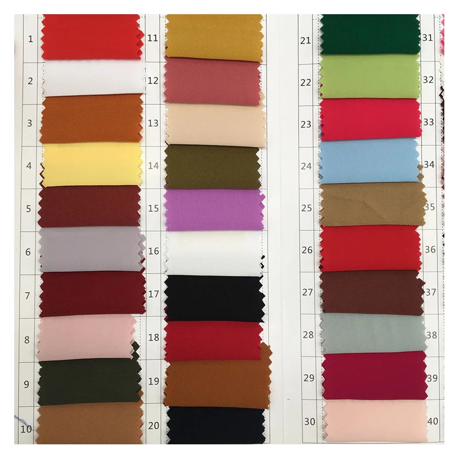 Soft Breathable 100% Polyester Woven High Elastic Diamond Crepe Fabric for Women Dress