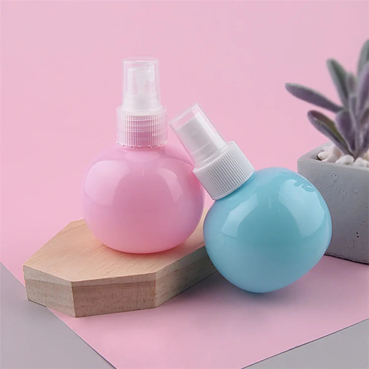 Cute Blue Ball Shaped Perfume Bottle Spray Pump Bottle 120ml pink Green clear Green with Trigger Sprayer