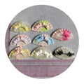Vintage Fan Resin Flatback Cabochons Cute Charms Lovely Fan-shape with Rose Design Embellishments