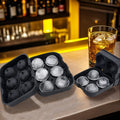 Large 2.5 Inch Reusable Silicone Ice Ball Mold Hot Easy Release Whiskey Ice Cube Tray Maker for Food & Cake PC Material