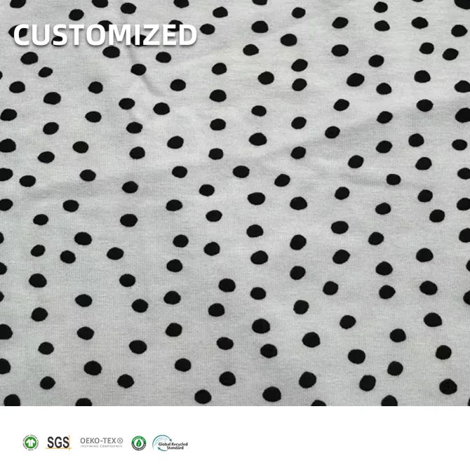 Breathable 200gsm 95% Organic Cotton 5% Spandex Jersey Fabric for T-shirt