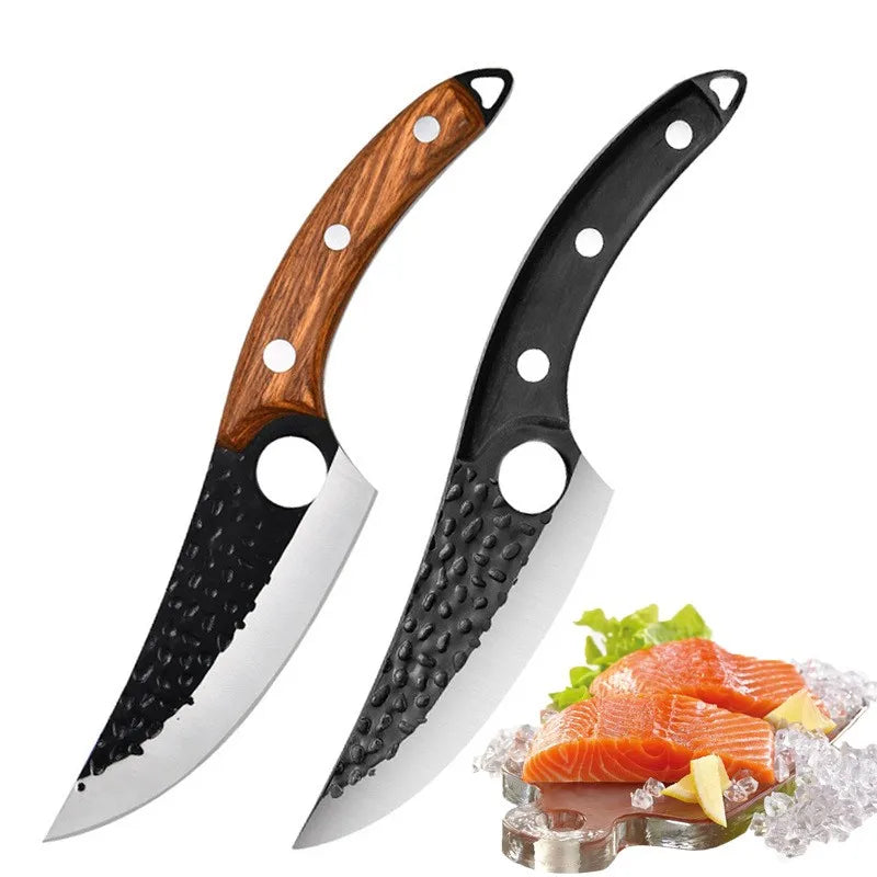 Forged Hammer Pattern Multi-purpose Butcher Knife Stainless Steel Fierce Steelpork Stallskinning Knife Bone Cuttingknife