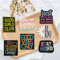 New Design Iron on pink Personalized Indicator Tape Patch for Clothing Bag Decoration