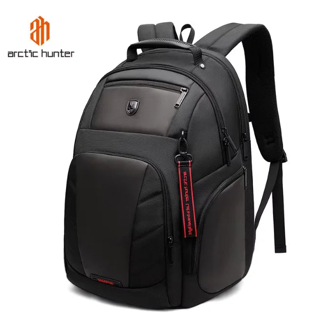Arctic Hunter Unisex Vintage Large Capacity Waterproof Anti-Theft Backpack USB RFID Protection Polyester Material Travel Outdoor