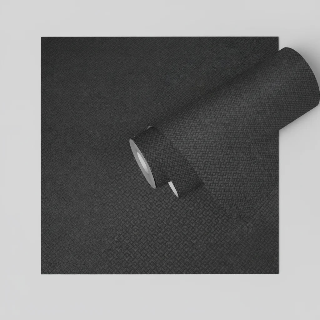 Made Germany Modern 3D Black Non Woven Vinyl Wallpaper Rolls Damask Highly Wash-Resistant Light Resistant Removable 1005x053m
