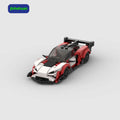 Technical Moc Brick Mold Red and White Super Car Building Blocks for Adults Gift Building Block Sets Car