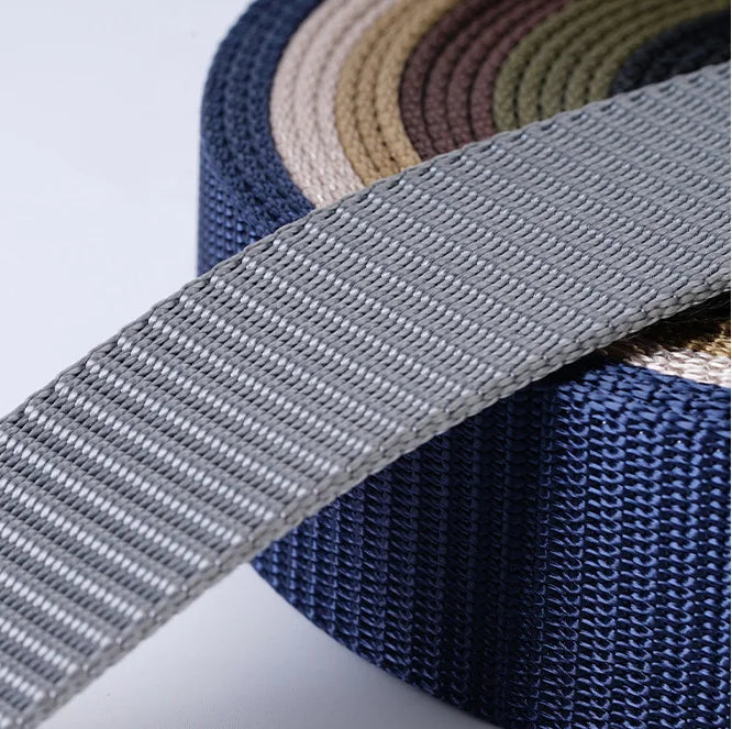 3.8 cm Color Thick Polyester Webbing Strap for Belt Custom Belt Webbing Tape