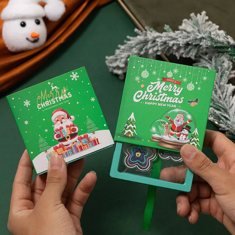 New Christmas Jewelry Packaging Box Creative Santa Claus PE Suspension Jewelry Box for Bracelet Earring Ring Package