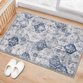 Small Oriental Accent Entryway Bedroom Kitchen 2x3ft Area Rug Mat Non-Slip Machine Washable Indoor Door Mat Vintage Throw Rug