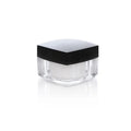 50ml Cosmetic Containers Square Acrylic Jar Plastic Cosmetic Cream Jars 50g for Skin Care Cosmetic Jar