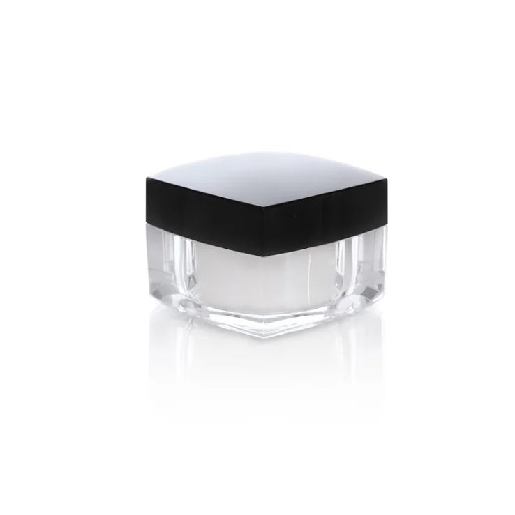 50ml Cosmetic Containers Square Acrylic Jar Plastic Cosmetic Cream Jars 50g for Skin Care Cosmetic Jar