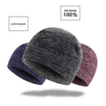 New Fashion Winter Solid Color Sport Beanie Women Men Thick Lining Plus Velvet Casual Hat Warm Soft Winter Cap