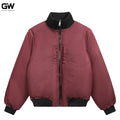 Men's Vintage Varsity Jacket for Autumn Oversized Flight Bomber Stand Zipper Quick Dry 300gsm Streetwear Style Available