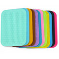 Hot Sale Rectangle Silicone Rubber Trivet Mat Heat Resistant Table Dish Drying Mat Counter Mat for Hot Pans & Pots