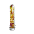 PET Plastic 50ml Flat Base / Bottom test Tube Bottle Container with Aluminum Cap / Lid Seal for Packing Cosmetic Food Drink