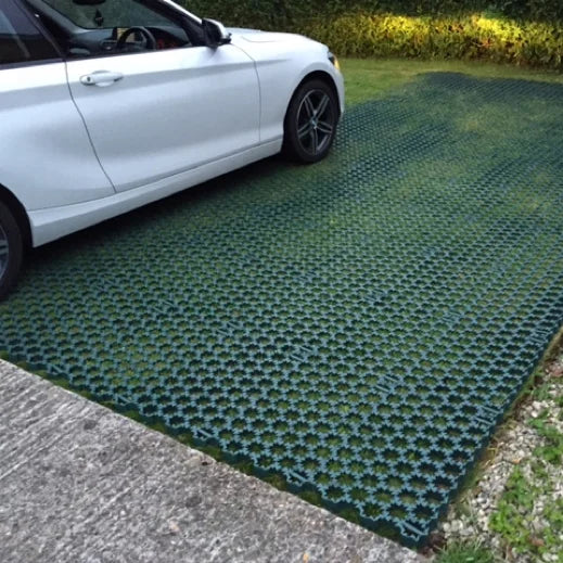 Modern Outdoor 500mm X 500mm X 50mm HDPE Geocell Grass Grid Pavers Black White Green for Driveway Parking Lot NUOLIAN NLGP100 1