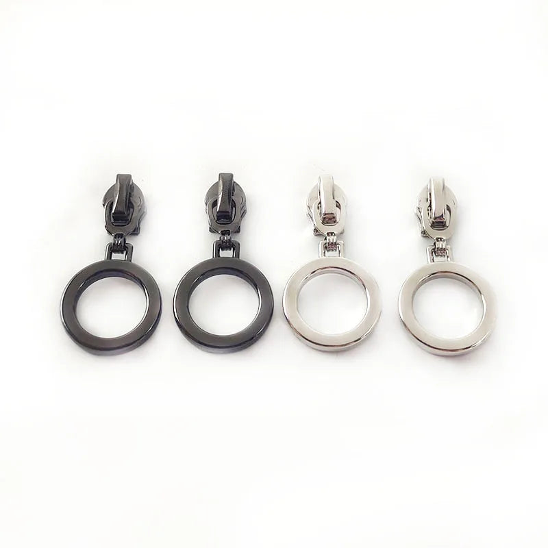 For Deepeel ZT192 5# Metal Auto-Lock Zipper Sliders Garment Sewing Accessories for Bag Zip Repair Kit Open-End Type