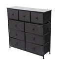 Household Multifunctional Non-woven 9 Drawer Clothes Storage Cabinet Dresser Fabric Closet Organizer