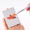 Hot Sale Personal Beauty Tools Mini Size Stainless Steel Hand Makeup Mixing Palette