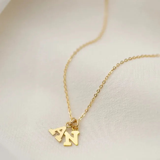 14K Gold Filled Dainty Letter Necklace Personalized Name Choker Necklace Tarnish Resistant Customized Jewelry for Women