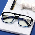 Fashion Square Double Bridges TR90 Unisex Glasses Frame Clear Anti-Blu-Ray Vintage Cat Eye UV400 Optical Computer Goggles