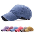 Factory Wholesale Plain Blank Custom Vintage Retro 6 Panel Low Profile Stone Wash Distressed Cotton Fit Baseball Cap Dad Hat