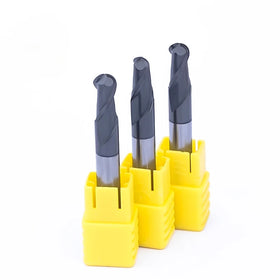 MTS HRC 60 2 Flute Ball Nose Milling Cutter Coated Durable Tungsten End Mill