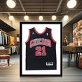 Creative Memorial Gifts Wall Mounted Plexiglass 32 Inch Wooden Frame T-Shirt Display Picture Photo Frame