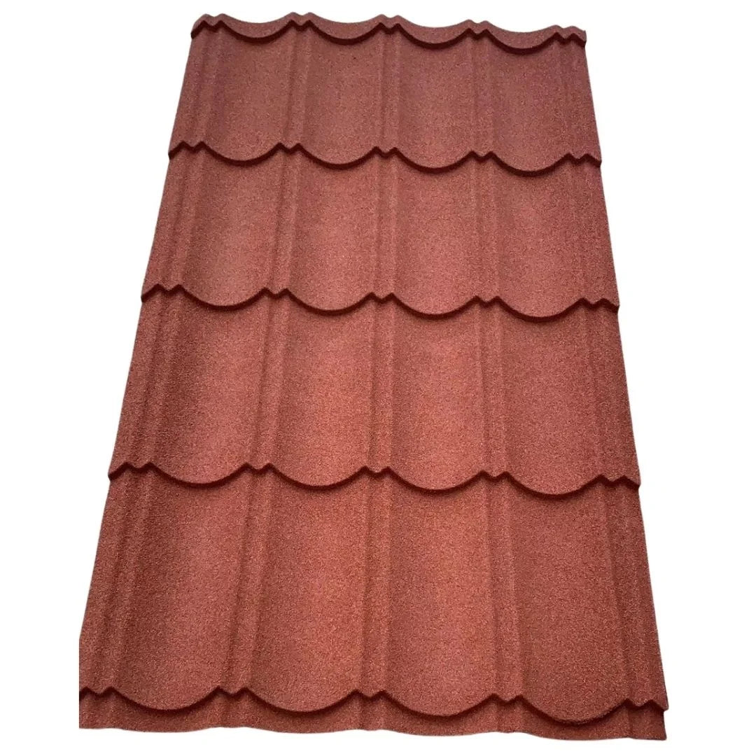 Long China Stone Coated Metal Roofing Sheets with Terracotta for House Big Size Cheap Corrugated Steel Roof Tiles