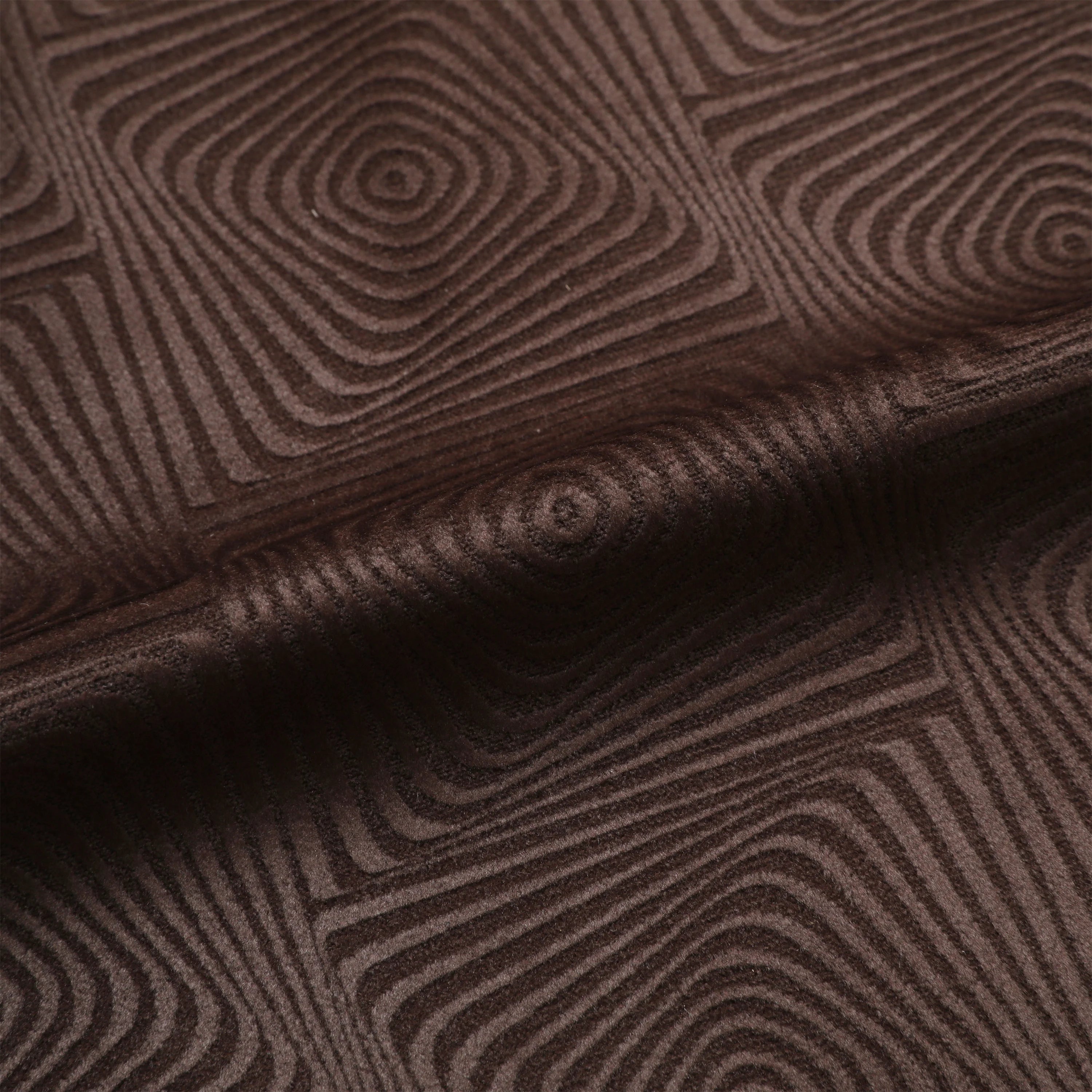 Manufacturer Burnout Velvet Knitted Tricot Geometry Design Super Soft Polyester Sofa Upholstery Fabric