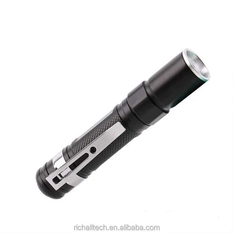 Portable Mini Pen Light XPE LED Torch Pocket Light Waterproof Lantern AAA Battery Zoom Led Flashlight for Camping Hunting