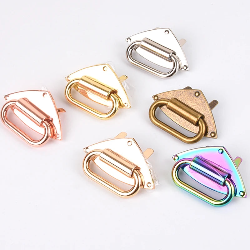 Ivoduff Various Color Handbag Hardware Buckle Triangle Shape Bag Strap Anchor Connector