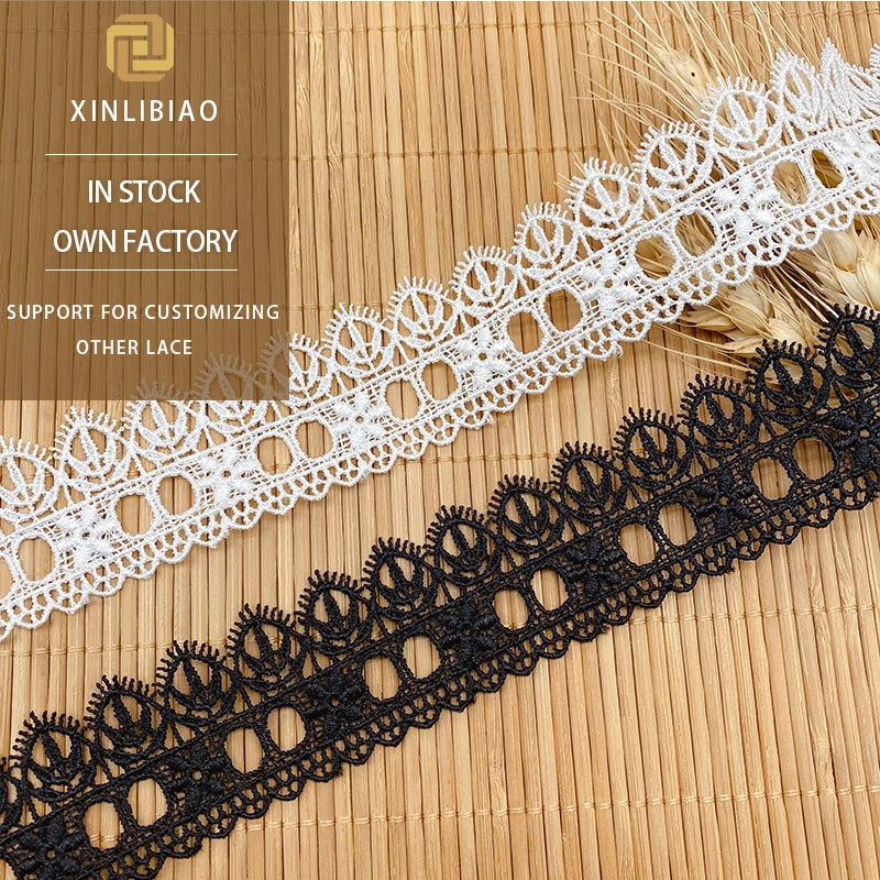 Water Soluble Lace High-quality Clothing Accessoriesshiny Polyester Silk Embroidery Small Barcode Women's Dress Accessories