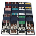 Pure Color Men's Y Style with Button Steel Buckle Custom Brand Elastic Suspenders