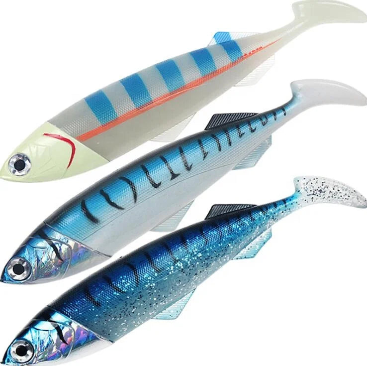 Luminous 26cm 416g Sea Artificial Big Size Fishing Soft Lure Large Trolling Luya Fishing Lure MegaBDM