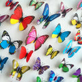 Realistic PVC 12 Colors Cute Butterfly 3D Butterfly Wall Stickers for Home Decoration and Wedding Decoration XD102
