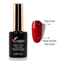 QSHY UV Gel Wipe Velvet Base Coat Matte Resin Non-Toxic Easily Soak Long-lasting 3-4 Weeks 12ml CE Certified Eco-Friendly Fast