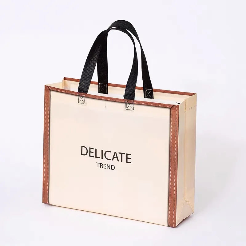 Reusable Packaging Polypropylene Laminated Non Woven Shopping Tote Rpet Pp Bag With Custom Logo