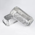 Disposable Rectangular Loaf Pan Aluminum Foil Tray Food Takeaway Container With clear Lid