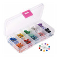 500pcs Multi Color Push Pins Office World Map Plastic Round Head Tacks Marking Pins for Cork Board