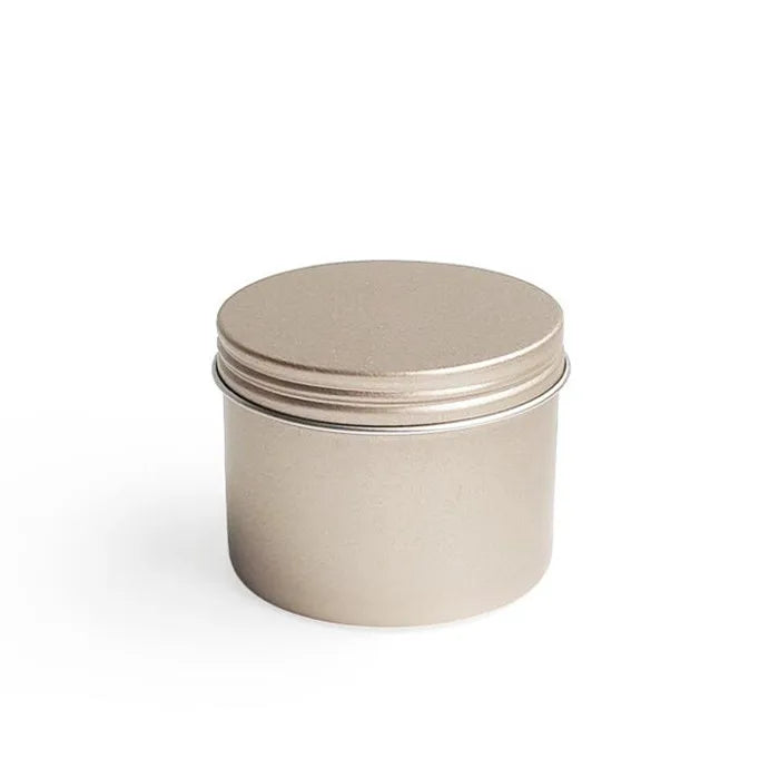 FACTORY Deep Drawn Metal Tin Can Aluminum Gold Matte Gold Rose Gold Color  Jar with Screw Lid 50G 100G 150G 200G 250G 300G  500G