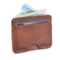 Hard Leather Wallet Card Holder Genuine Wallets Women Case Card Holder