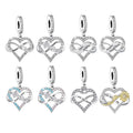 Fit Original Brand Charm Bracelet 925 Sterling Silver Mother Daughter Heart Infinity Bead for Women Jewelry Making