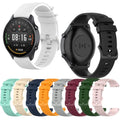 New 22mm Silicone Sports Waterproof Watch Band for Xiaomi Watch Color 2 Replacement with Stainless Steel Buckle
