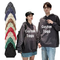 Custom Blank Long Sleeve Winter Cotton French Terry Pullover Sweatshirt Thick Couple Crew Neck Hoodies & Sweatshirts