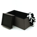 Large Linen Folding Bedroom Footrest Storage Organizer Bench Ottoman Storage Box