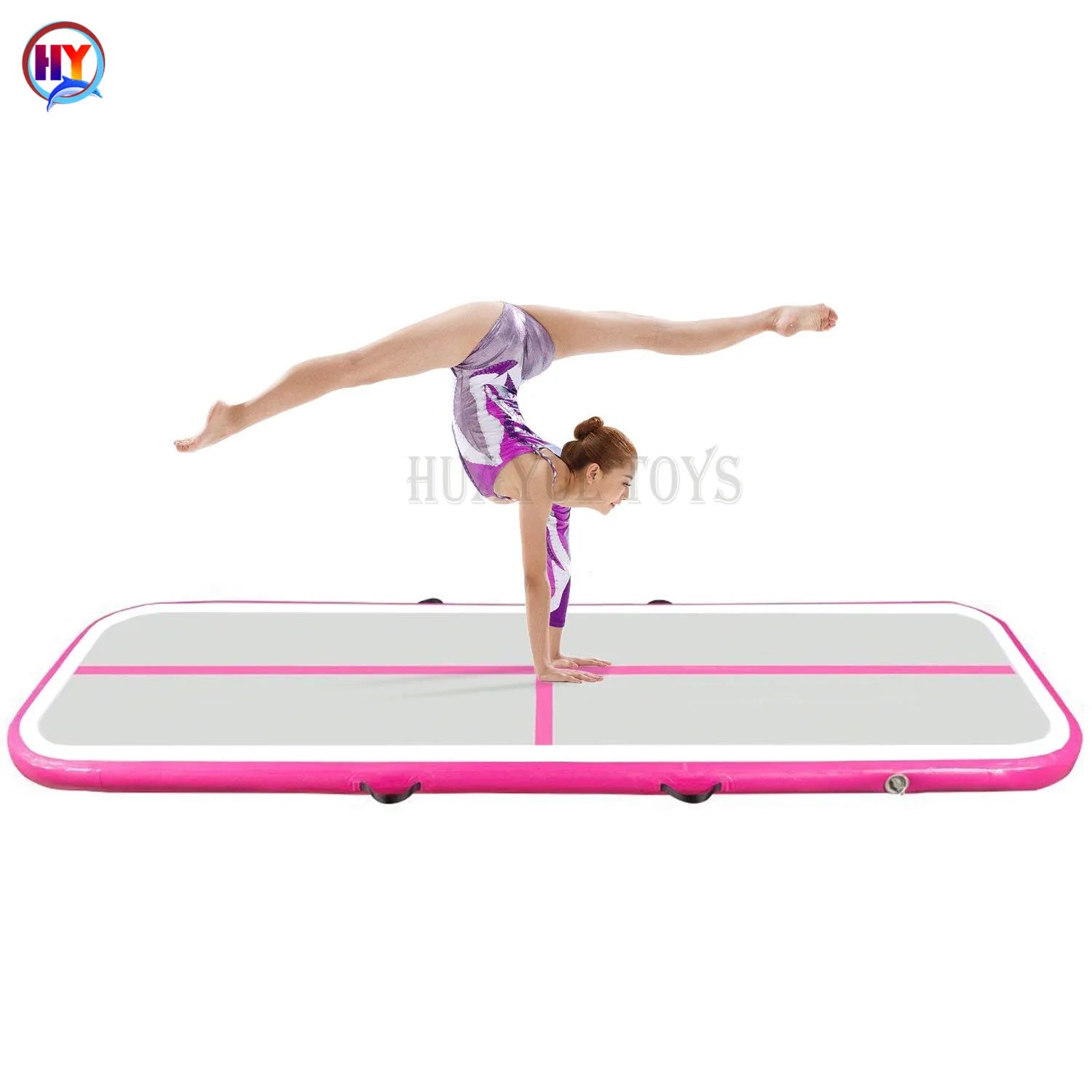Factory sale for gymnastics Yoga Wear-resistant gymnastics inflatable race mat tumble air track for sale