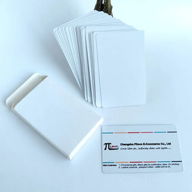 Wholesale Promotion Gift Sulblimation Metal Cards White Blank Sublimate Metal Aluminum Member Discount ID Card