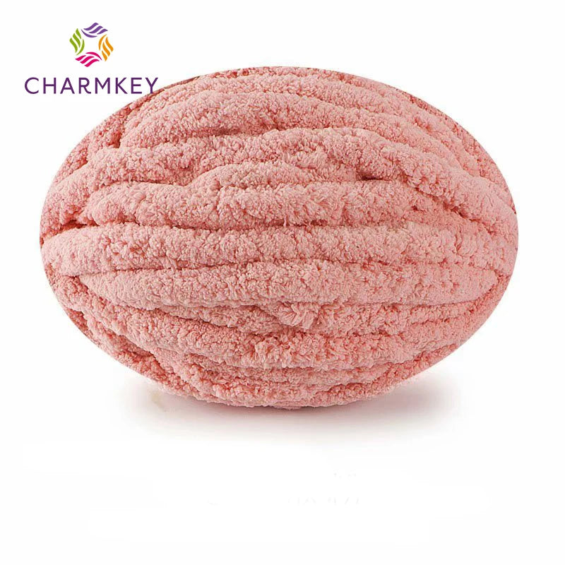 Charmkey  Hot Sale Iceland Yarn Hand-woven Blanket DIY Chunky Chenille Yarn for Knitting